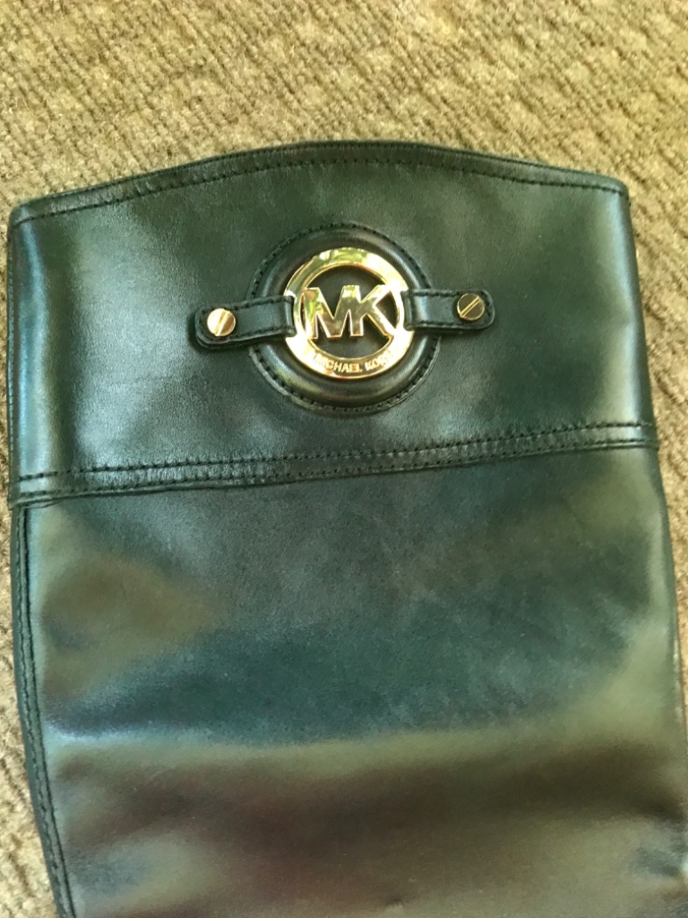 Michael kors black leather “Stockard” equestrian riding black leather boots - Picture 14 of 16